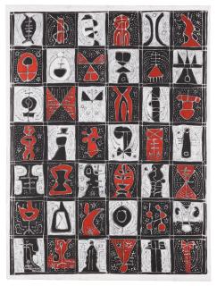 Bruce Onobrakpeya - Ibiebe Alphabet