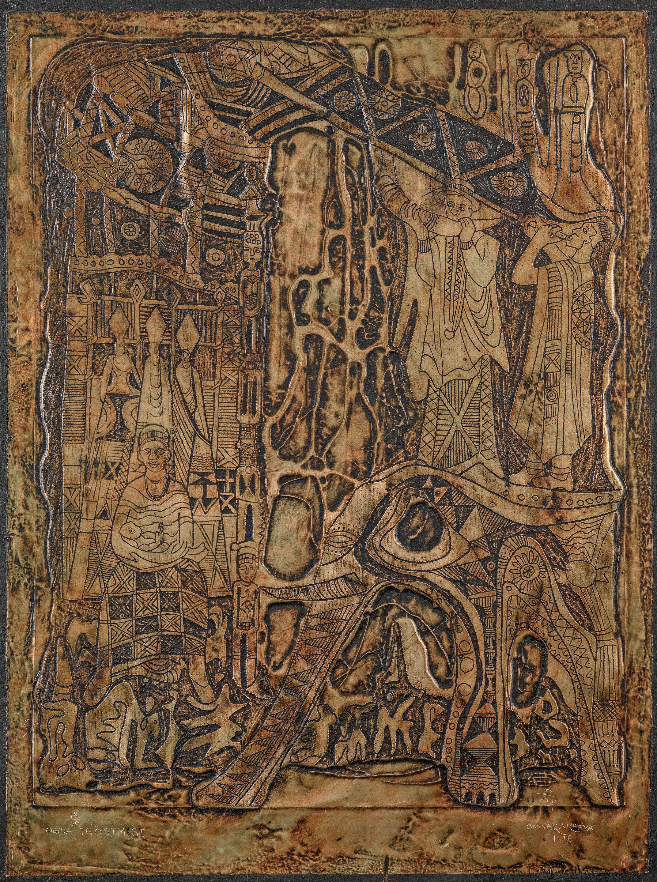 Bruce Onobrakpeya - Ogba Igosimisi