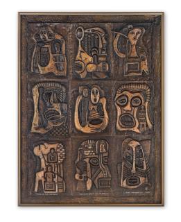 Bruce Onobrakpeya - Travail of the Continent