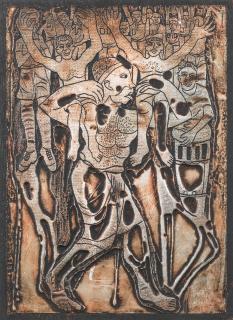 Bruce Onobrakpeya - Two etchings