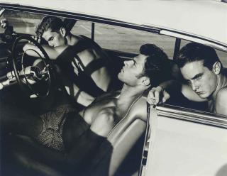 Bruce Weber - Butterfly Beach Parking Lot, Santa Barbara, 1982