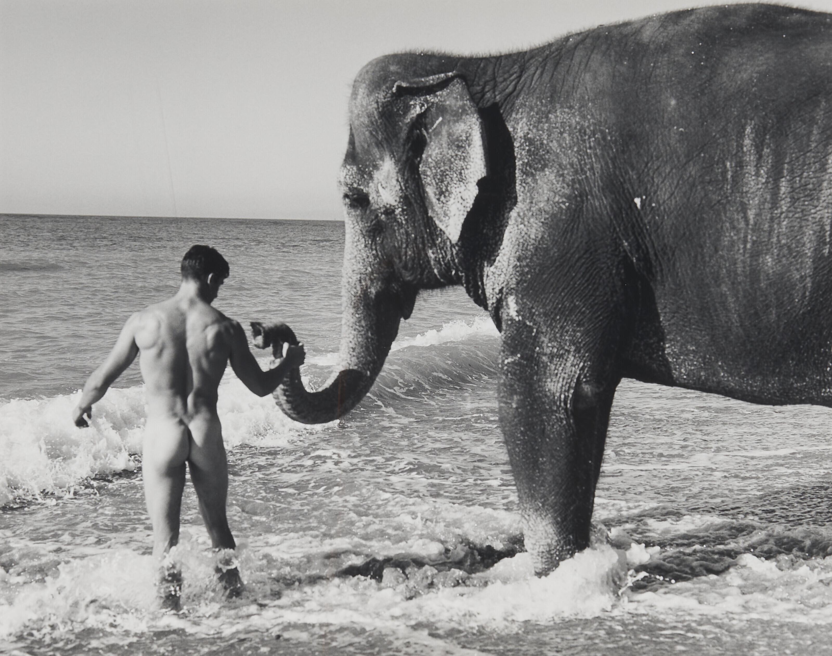 Bruce Weber - Tara and her pal Chris, San Onofre, California, 1998