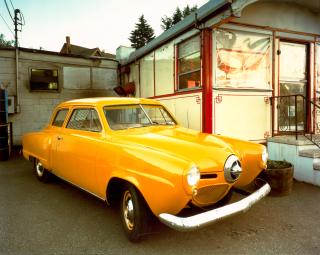 Bruce Wrighton - 1950 Studebaker Champion, Danny\'s Diner, Binghamton, New York, from \'Dinosaurs and Dreamboats\'