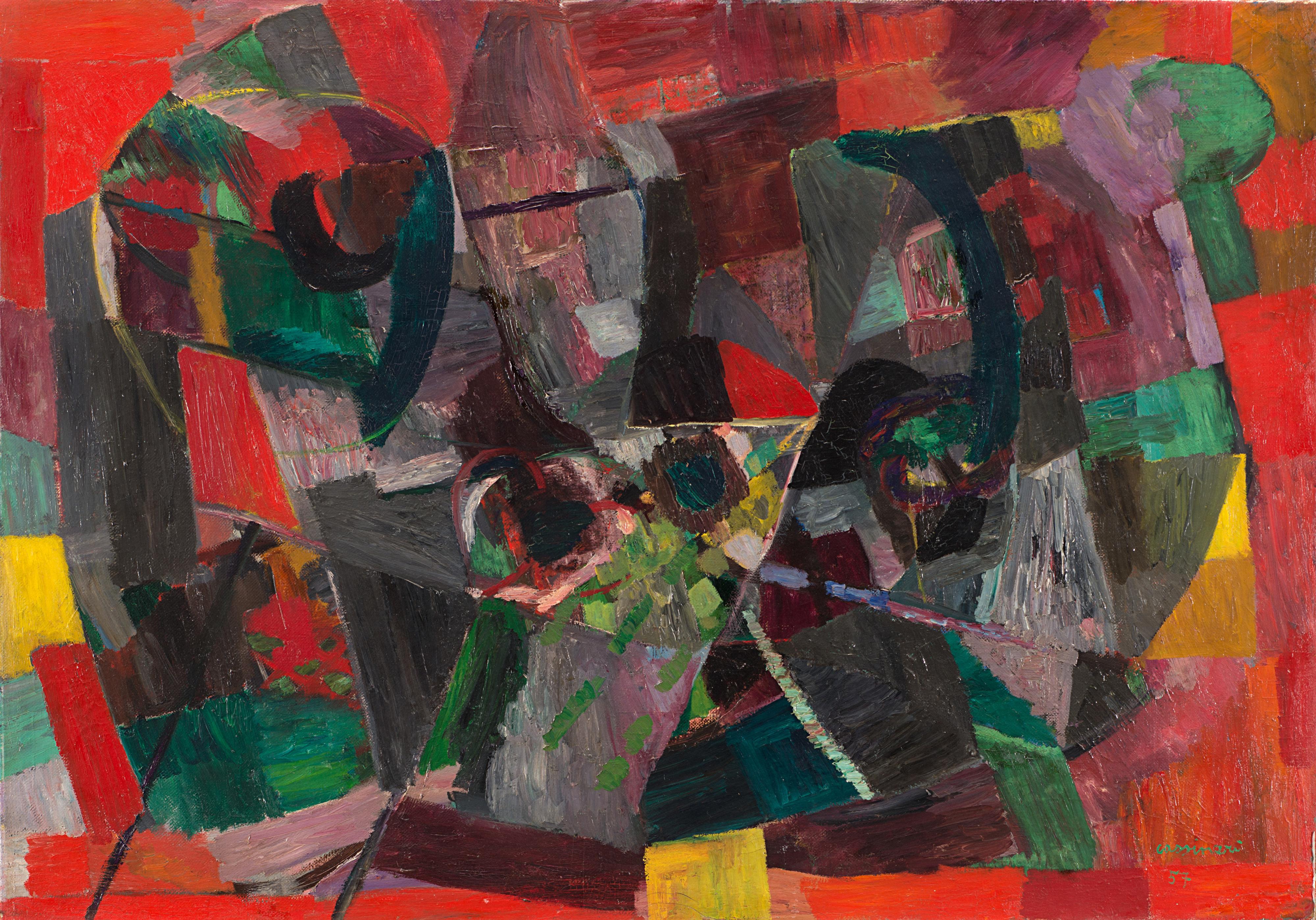 Bruno Cassinari - Natura morta con pesche