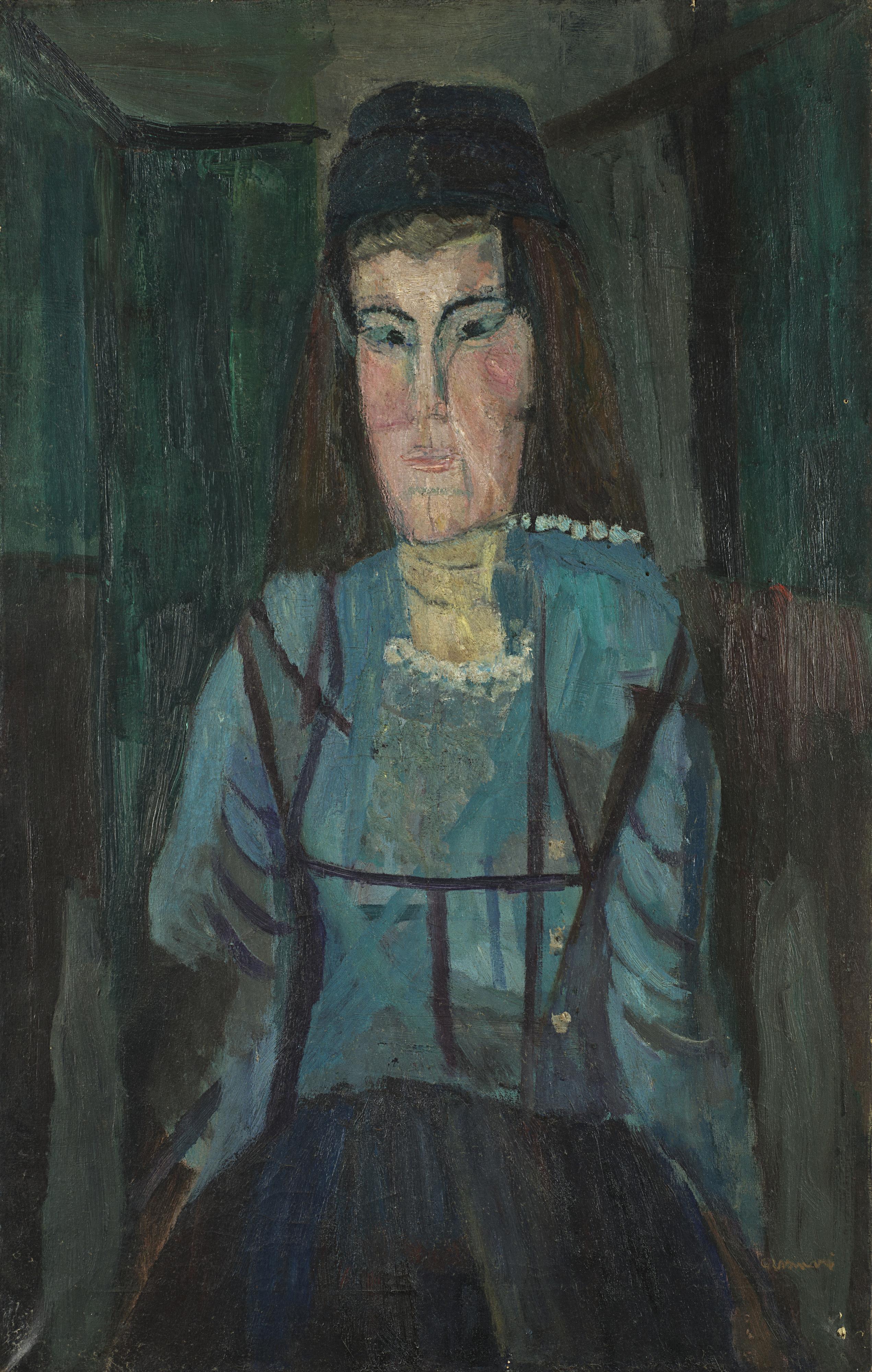 Bruno Cassinari - Ritratto di giovane ragazza