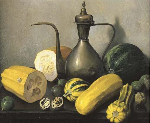 Bruno Croatto - Natura morta con zucche, 1928