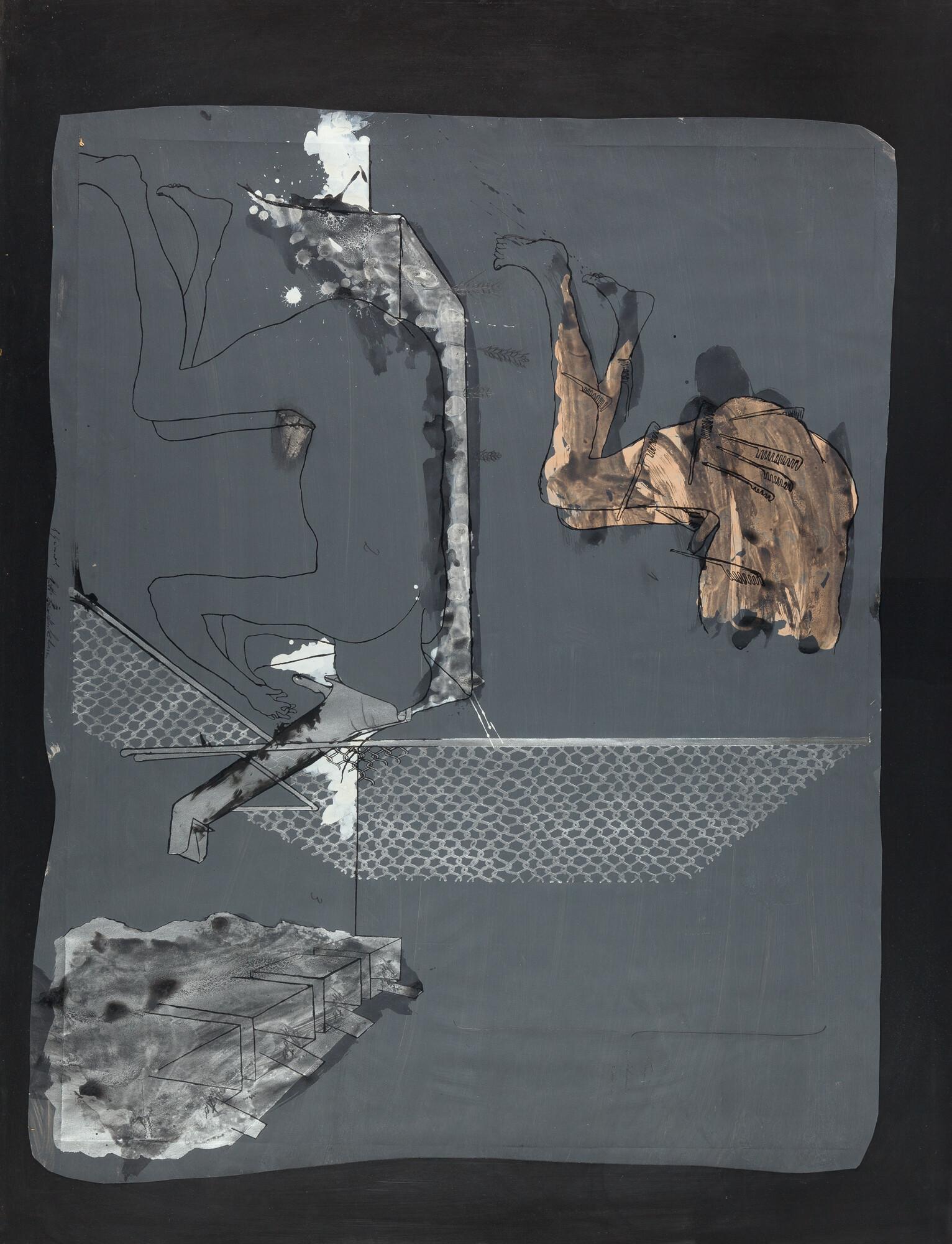 Bruno Gironcoli - Ohne Titel („bitte Rand lassen“).