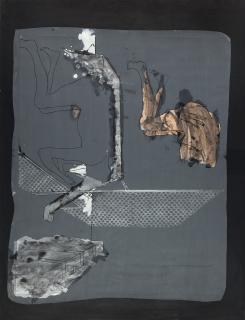 Bruno Gironcoli - Ohne Titel („bitte Rand lassen“).