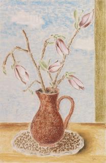 Bruno Goller - Stillleben mit Magnolien