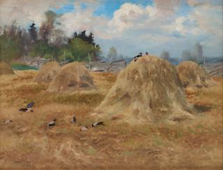 Bruno Liljefors - Crows on the field