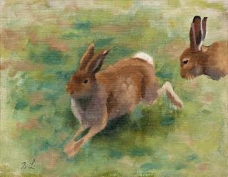 Bruno Liljefors - Summer Hares.
