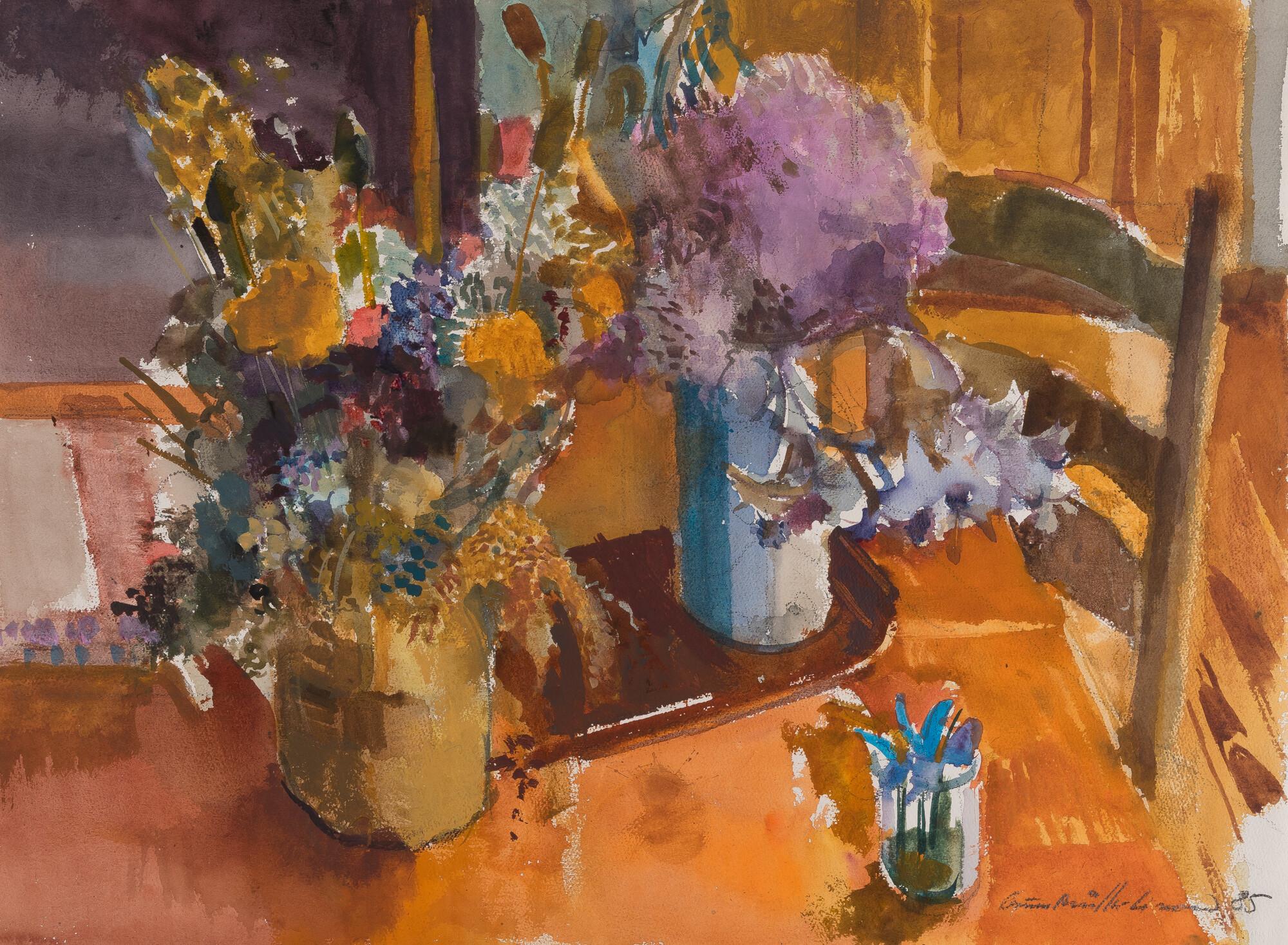 Bruno Müller-Linow - Blumenstillleben