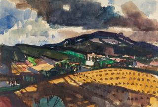 Bruno Müller-Linow - Weserlandschaft im Sommer