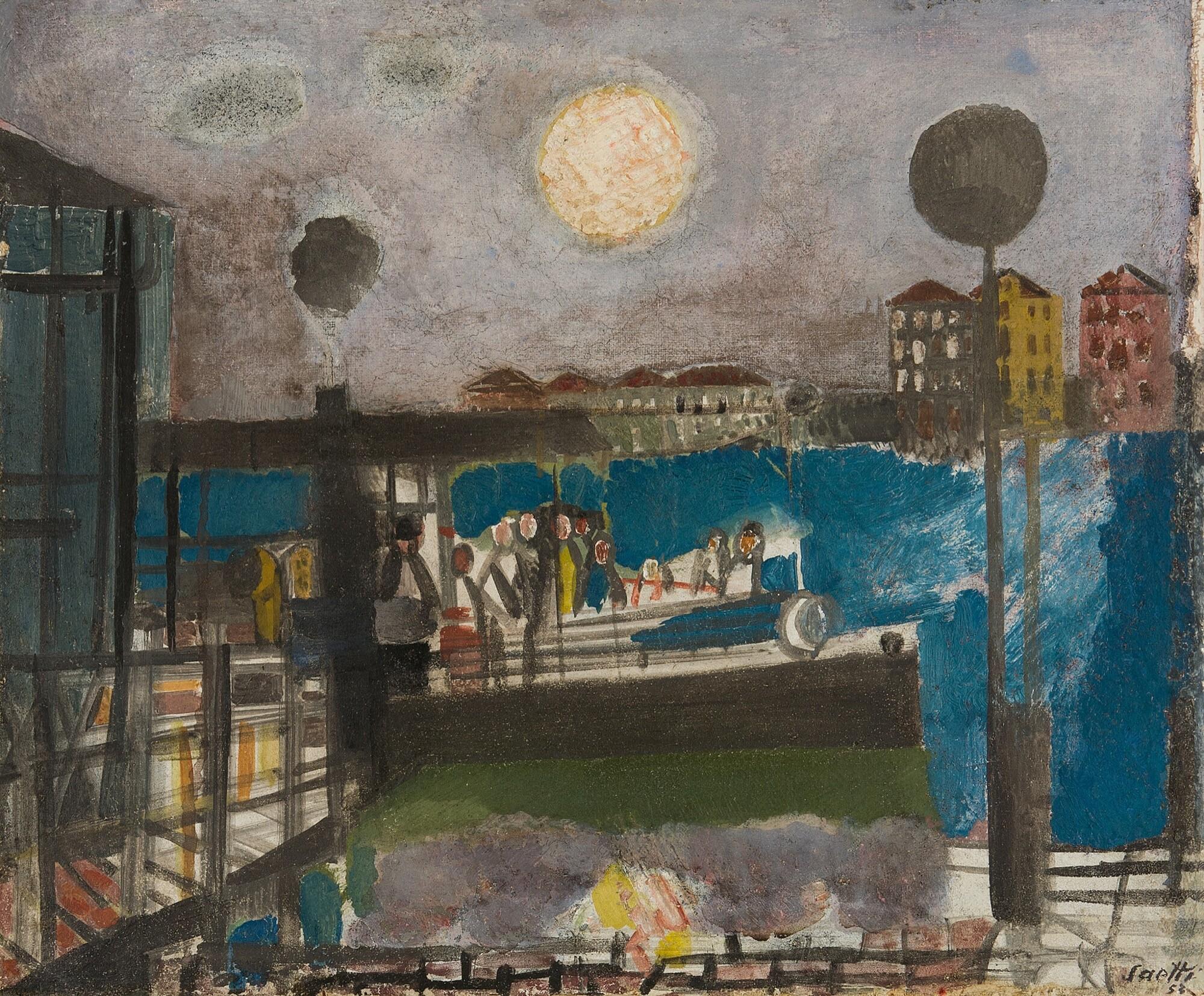 Bruno Saetti - „Il Vaporino della Giudecca“.