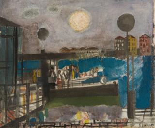 Bruno Saetti - „Il Vaporino della Giudecca“.