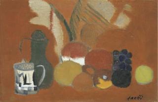 Bruno Saetti - Natura morta con frutta