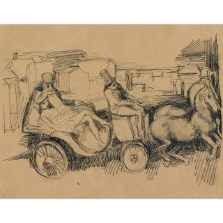 Bruno Schulz - Bianca And Her Father In A Coach