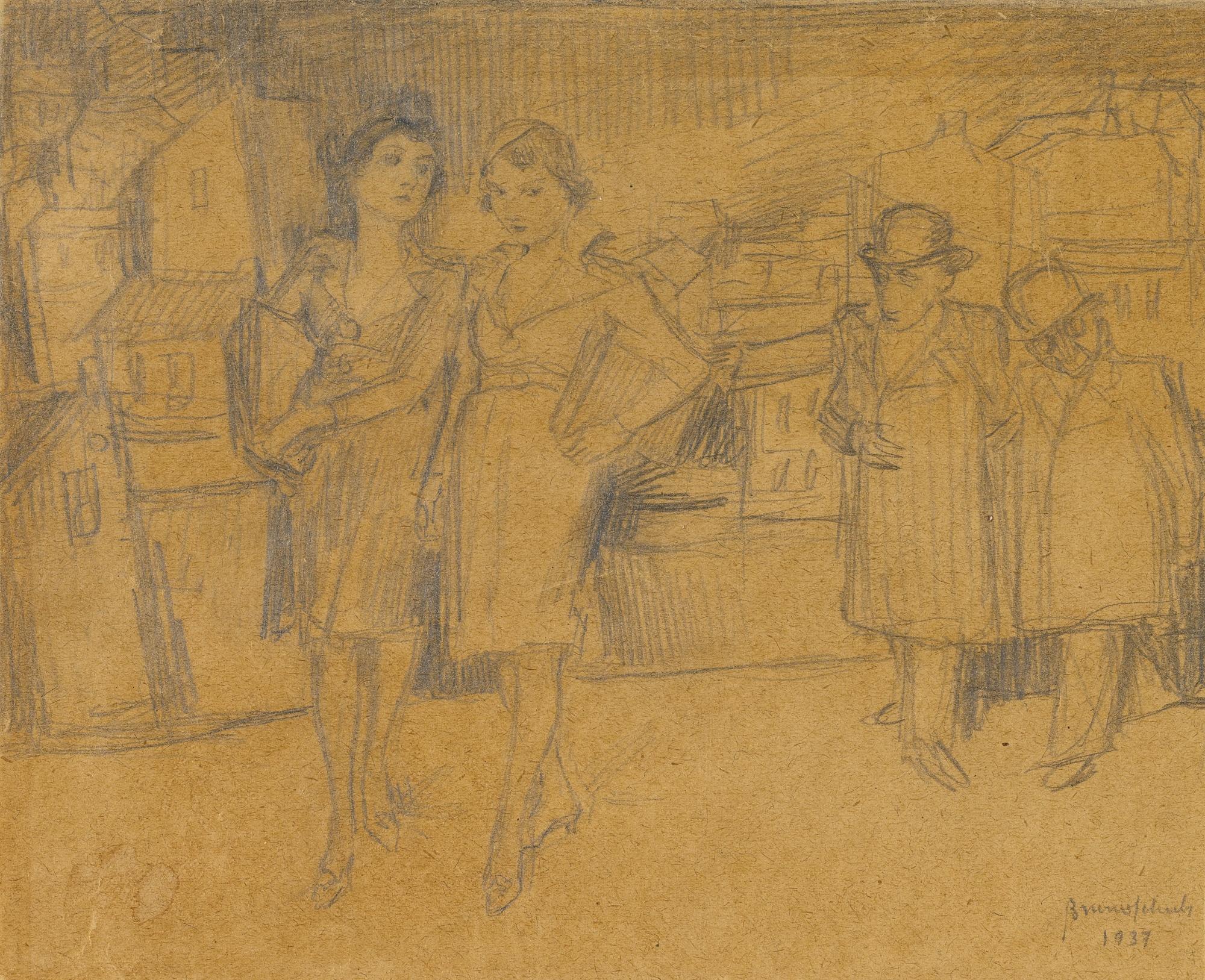 Bruno Schulz - Schoolgirls Taking A Walk