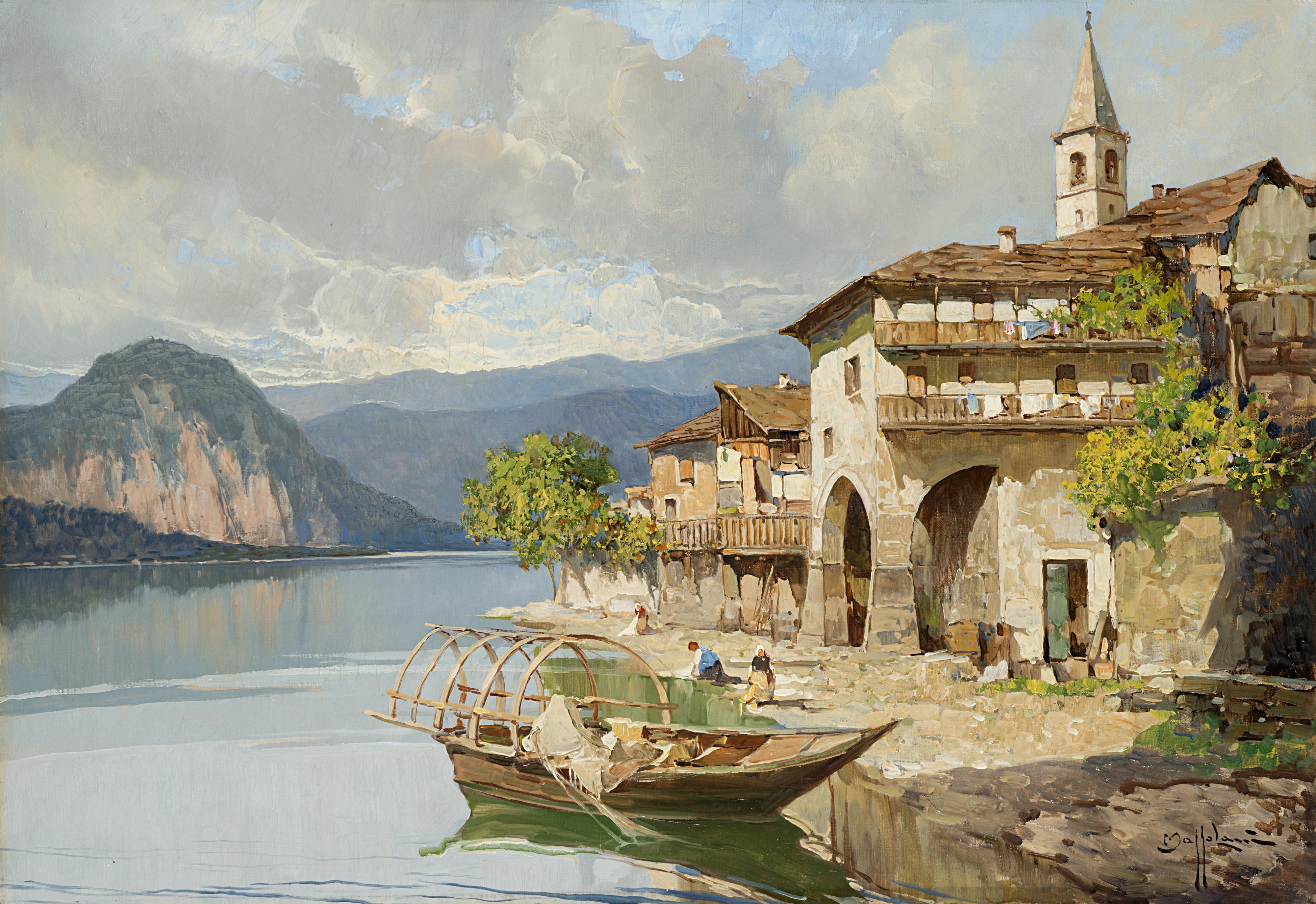 Bruto Mazzolani - Scorcio del Lago Maggiore