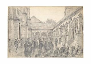 Bryan De Grineau - A great warrior laid in his last resting-place: The burial of Field Marshal Earl Wavell - An Old Wykehamist - In the cloister garth of Winchester College