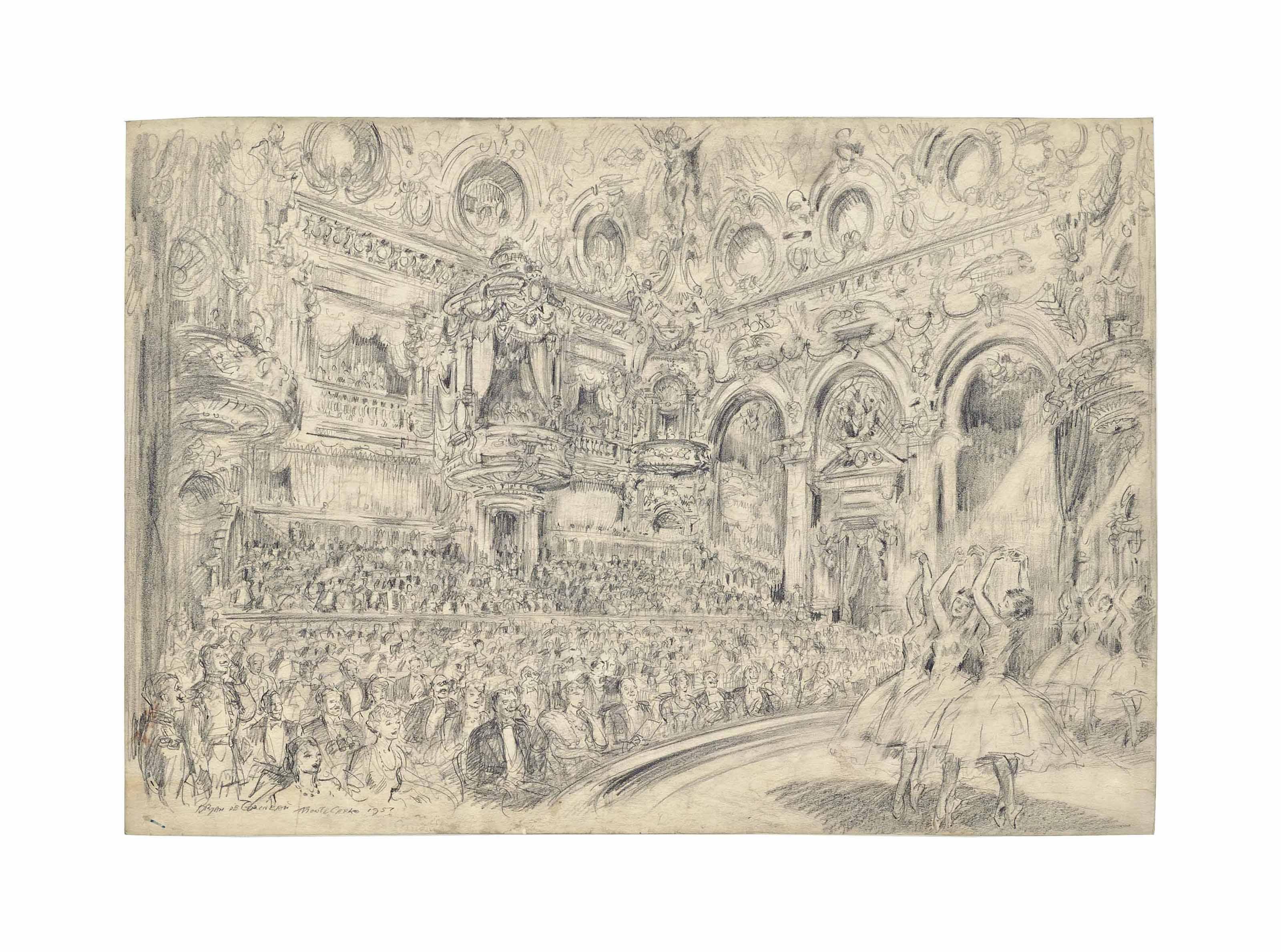 Bryan De Grineau - An oasis of gaiety and splendour amid the general world gloom: A ballet performance in the Little Golden Theatre of the Casino at Monte Carlo