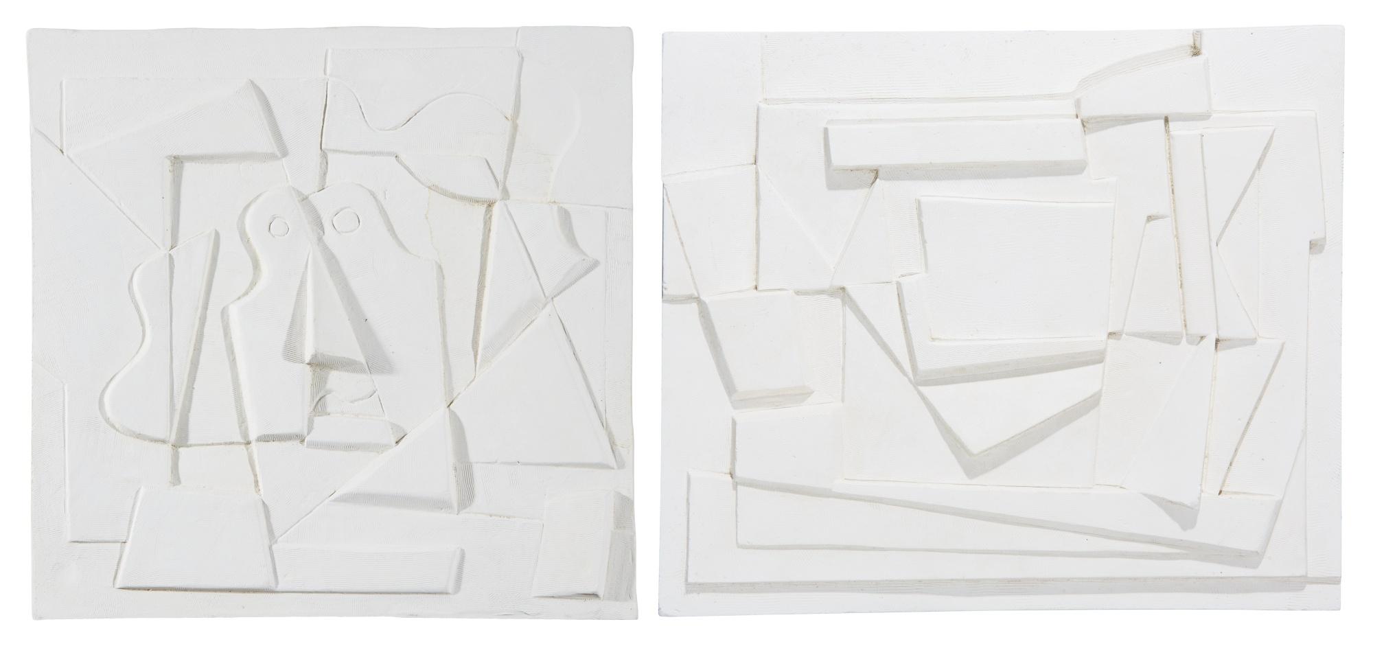 Bryan Ingham - Mediterranean Head; Untitled (Cubist Design) [2 Works]