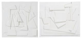 Bryan Ingham - Mediterranean Head; Untitled (Cubist Design) [2 Works]