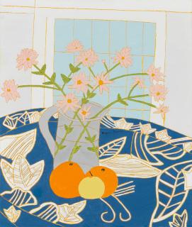 Bryan Pearce - Pink Flowers in Glass Jug