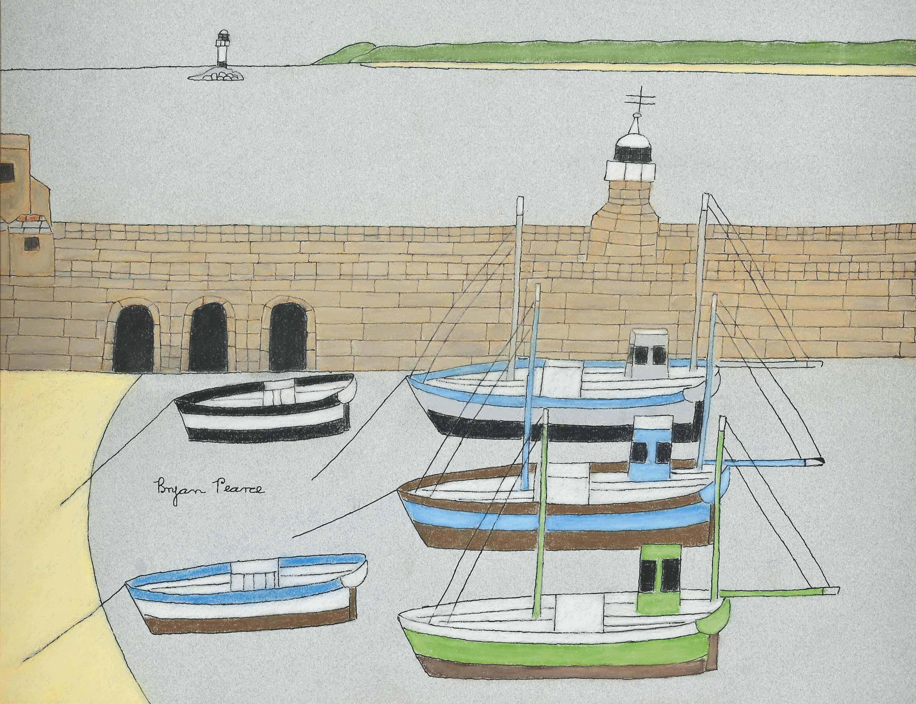 Bryan Pearce - The Arches, St Ives Harbour