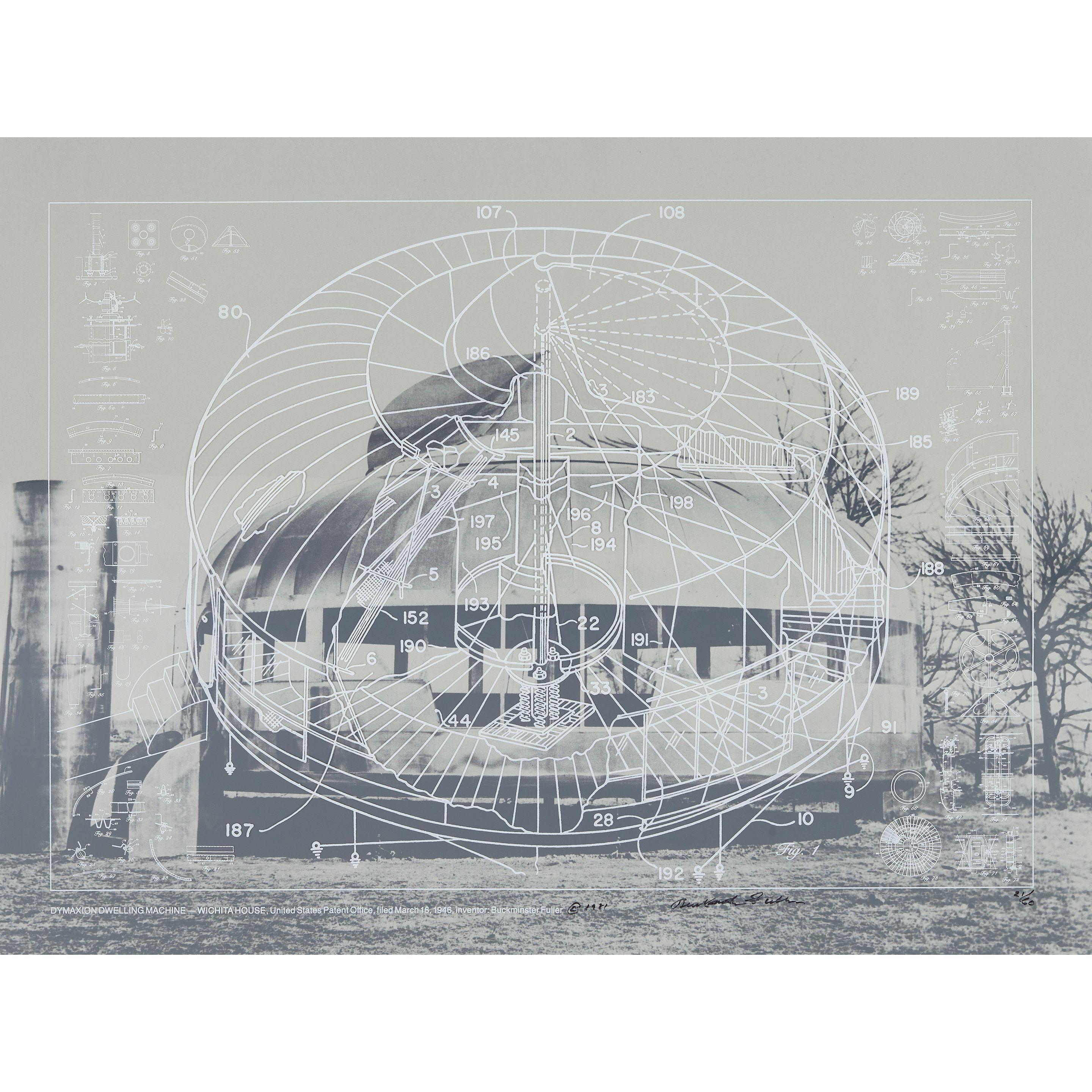 Buckminster Fuller - Dymaxion Dwelling Machine-Wichita House, from the Inventions: Twelve Around One