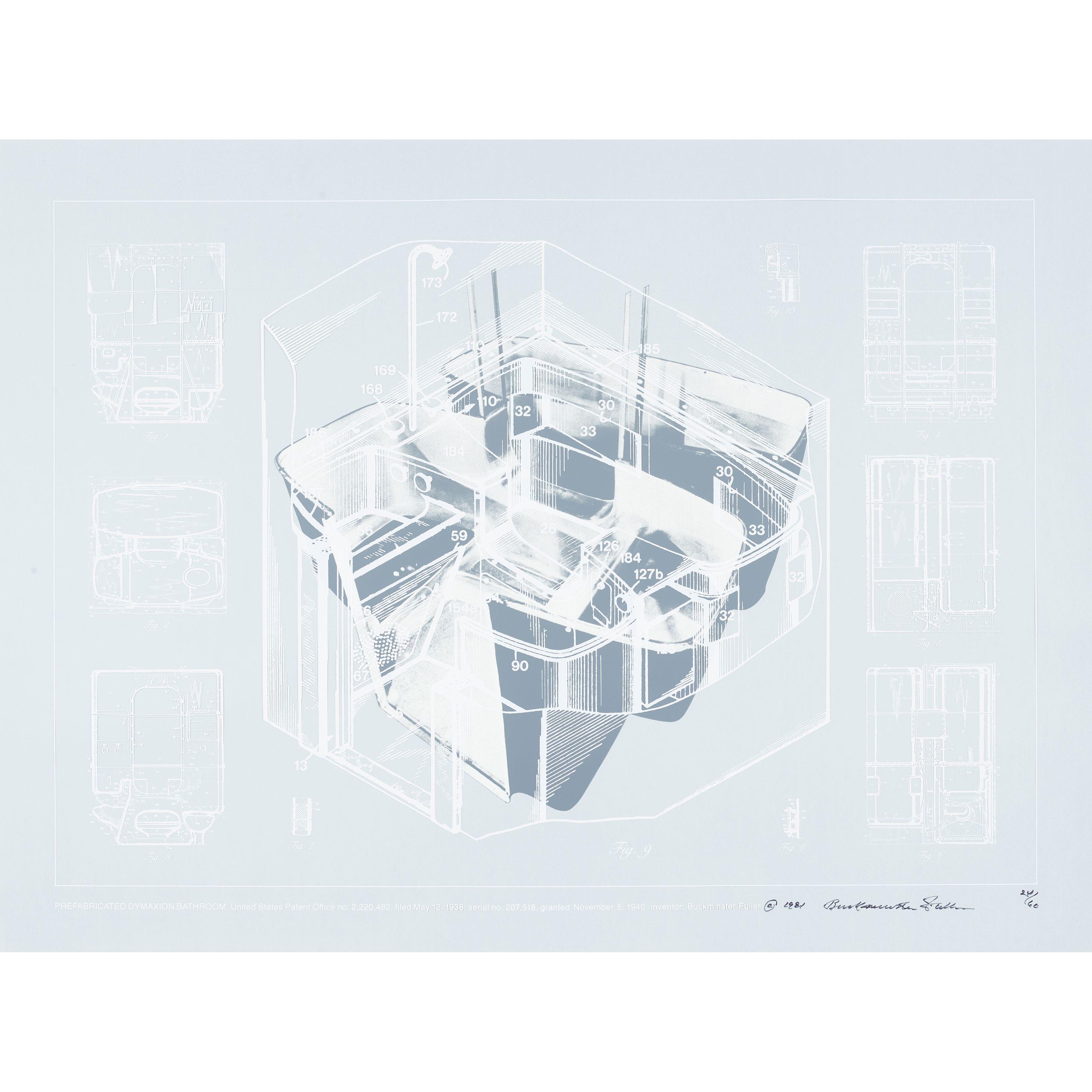 Buckminster Fuller - Prefabricated Dymaxion Bathroom, from Inventions: Twelve Around One