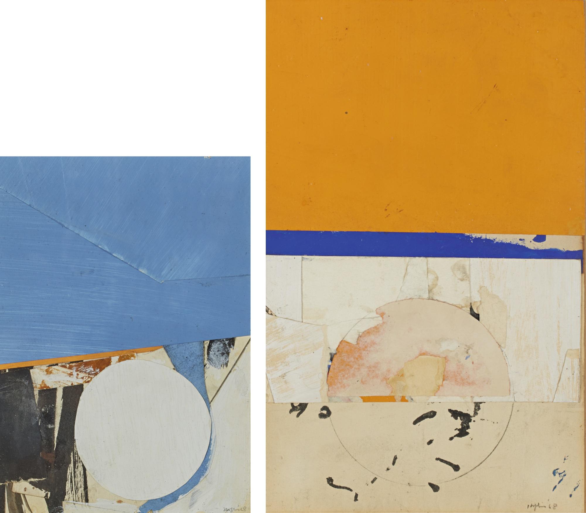 Budd Hopkins - 68-C-1; 68-C-33 [Two Works]