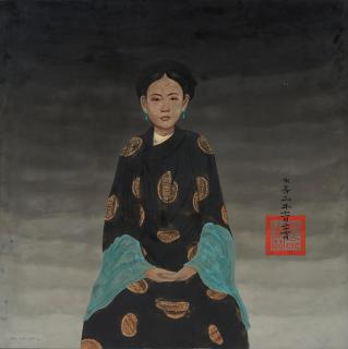 Bui Huu Hung - Untitled 48 x 48 in. (121.9 x 121.9 cm) unframed