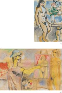 Bui Xuan Phai - (I) Nude (Ii) An Artist Painting A Nude Figure