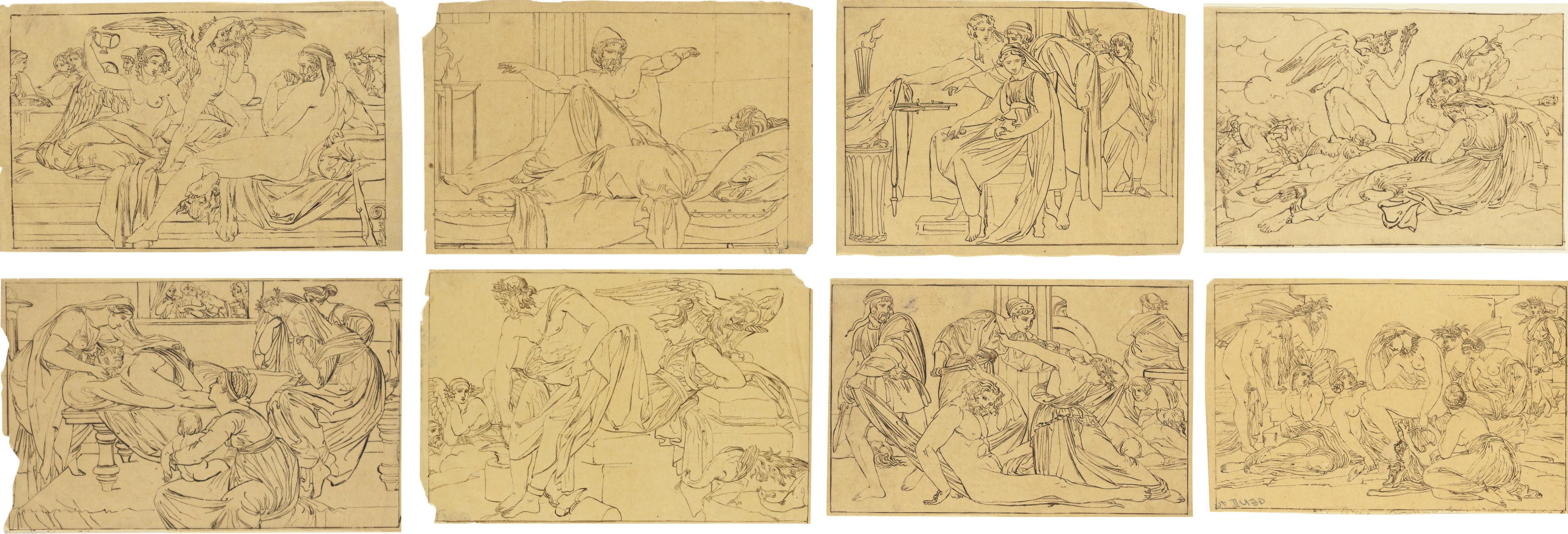 Buonaventura Genelli - Twelve illustrations for the works of Homer