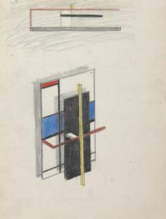 Burgoyne Diller - Study For Wall Construction--Two Views