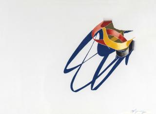 Burhan Dogançay - Arabesque (from the  Ribbons  series)