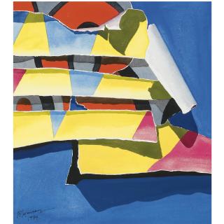 Burhan Dogancay - Layers On Blue