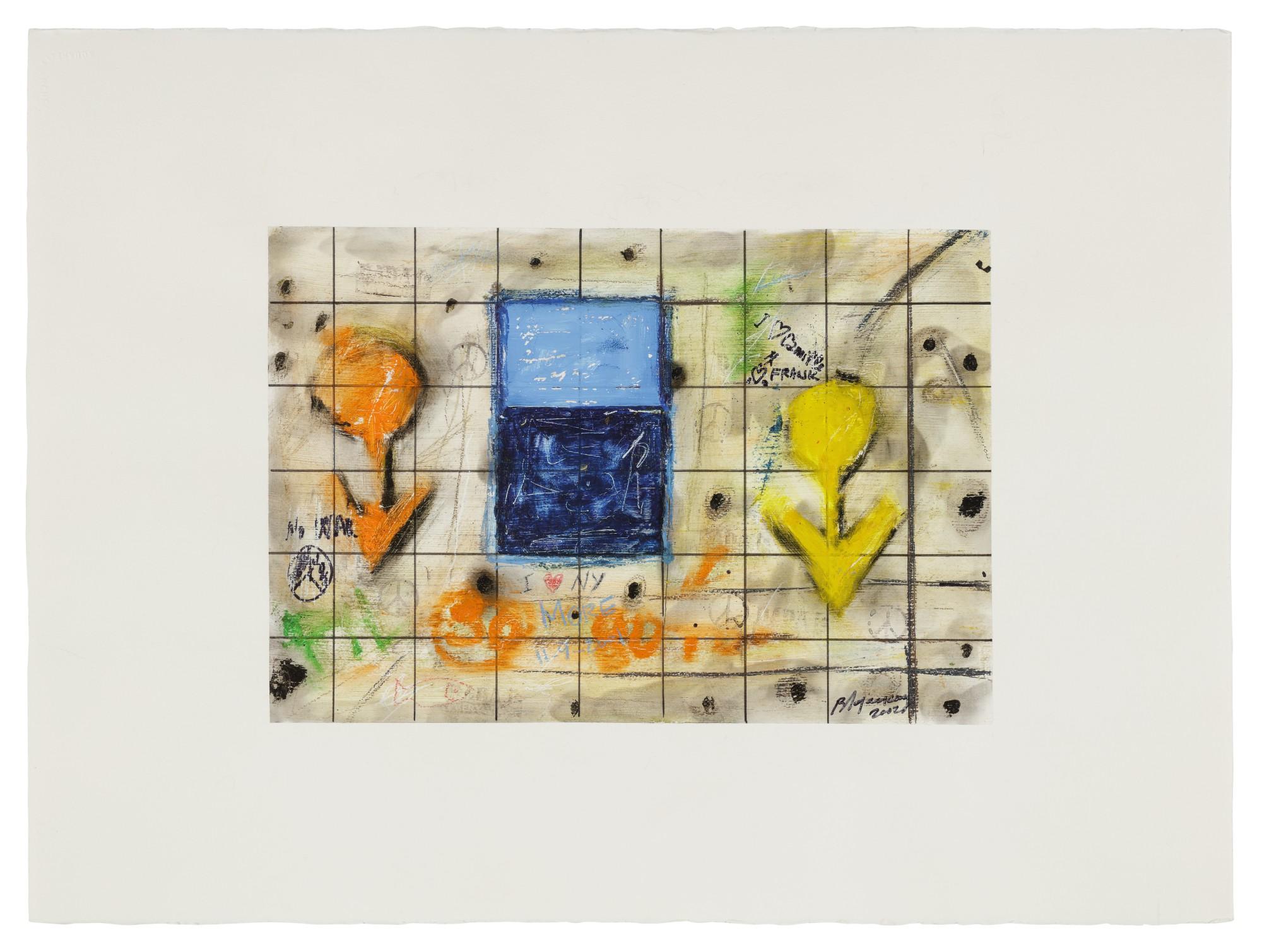 Burhan Dogançay - No War (New York Subway Walls Series)