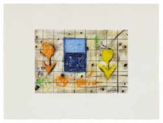 Burhan Dogançay - No War (New York Subway Walls Series)