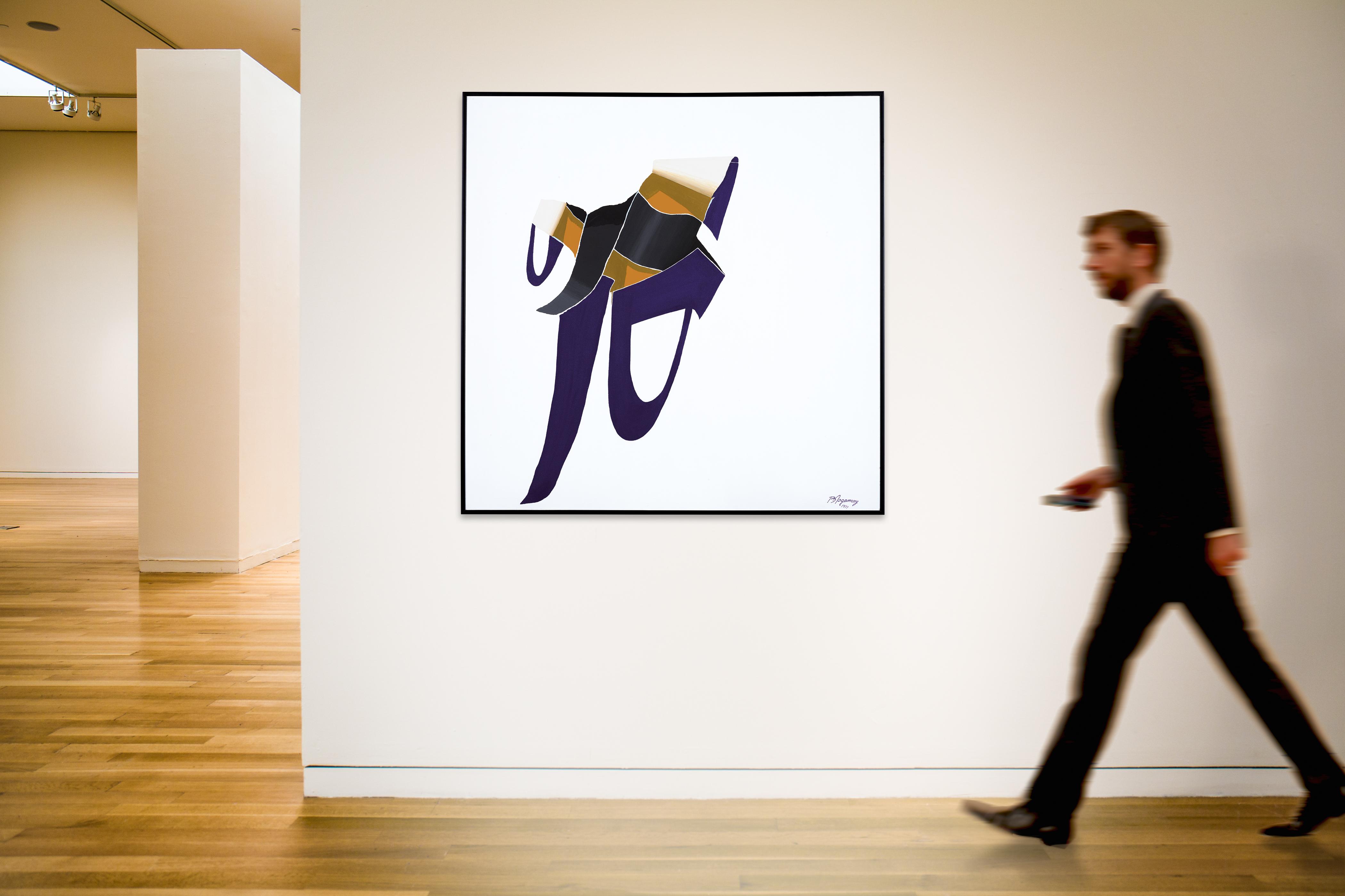 Burhan Dogancay - Purple Stocking