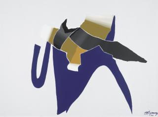 Burhan Dogancay - Triangular Shadow On Canvas