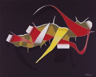 Burhan Dogancay - Untitled (From The Ribbons Series)