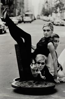 Burt Glinn - Andy Warhol, Edie Sedgwick and Chuck Wein, 1965