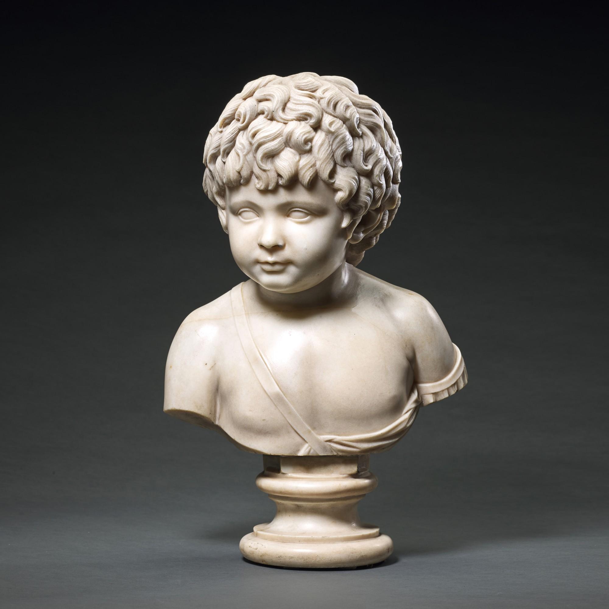 Bust Of A Young Boy Art Salon