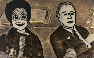 C.O. Paeffgen - Herzogin von Windsor und Lord Mountbatten im Auto.