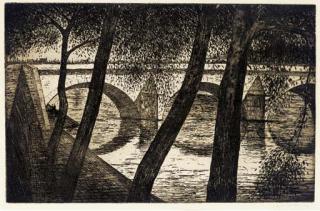 C.R.W. Nevinson - Pont Royal