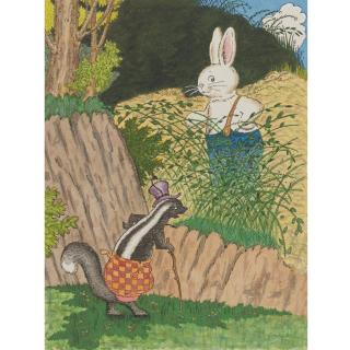 Cady, Harrison - Rabbit greeting skunk