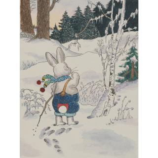 Cady, Harrison - Rabbit in snowy wood