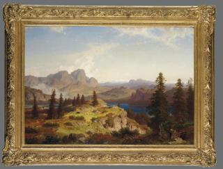 Cäsar Metz - A view of the Dolomites